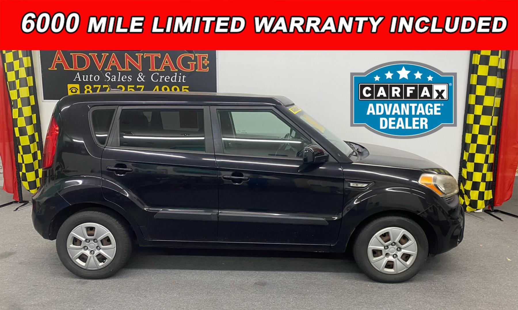 2012 BLACK Kia Soul Base (KNDJT2A56C7) with an 1.6L L4 DOHC 16V engine, Automatic transmission, located at 533 S West End Blvd., Quakertown, PA, 18951, (877) 257-4995, 40.343994, -75.303604 - Photo#0