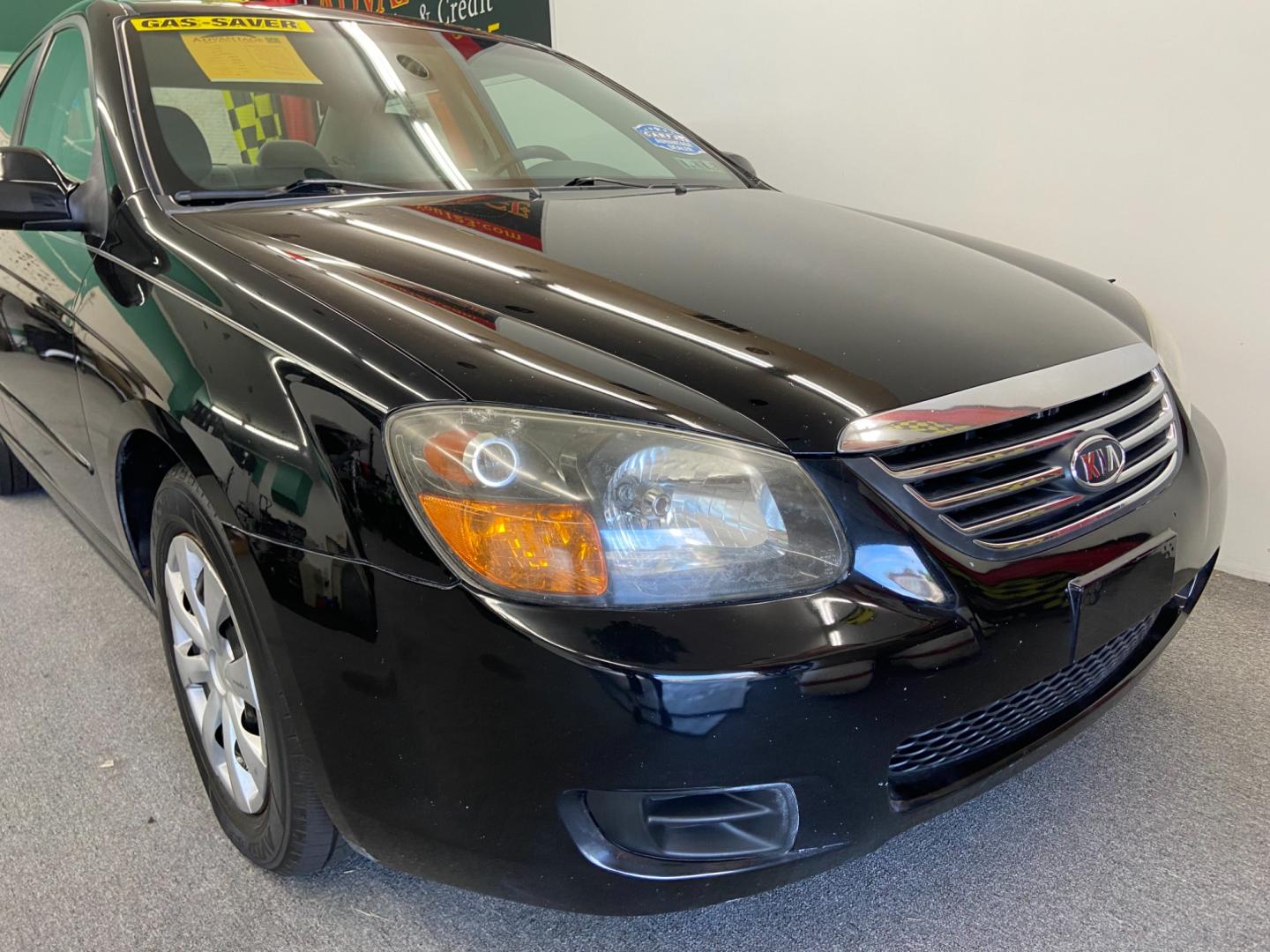 2009 Black Kia Spectra EX (KNAFE222395) with an 2.0L L4 DOHC 16V engine, located at 533 S West End Blvd., Quakertown, PA, 18951, (877) 257-4995, 40.343994, -75.303604 - Photo#1