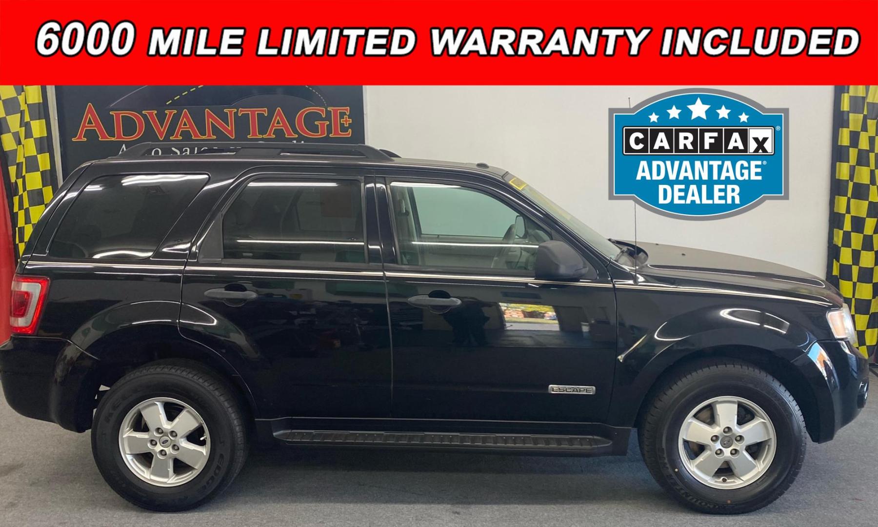 2008 Black Ford Escape XLT 2WD I4 (1FMCU03Z98K) with an 2.3L L4 DOHC 16V engine, 4-Speed Automatic Overdrive transmission, located at 533 S West End Blvd., Quakertown, PA, 18951, (877) 257-4995, 40.343994, -75.303604 - INCLUDED IN THE SALE PRICE OF EVERY VEHICLE: 48 Hour Money Back Guarantee 6 Month - 6,000 Mile Warranty Brand New PA State Inspection & Emission $10 Oil Changes for the Life of the Loan Complete CARFAX - Photo#0