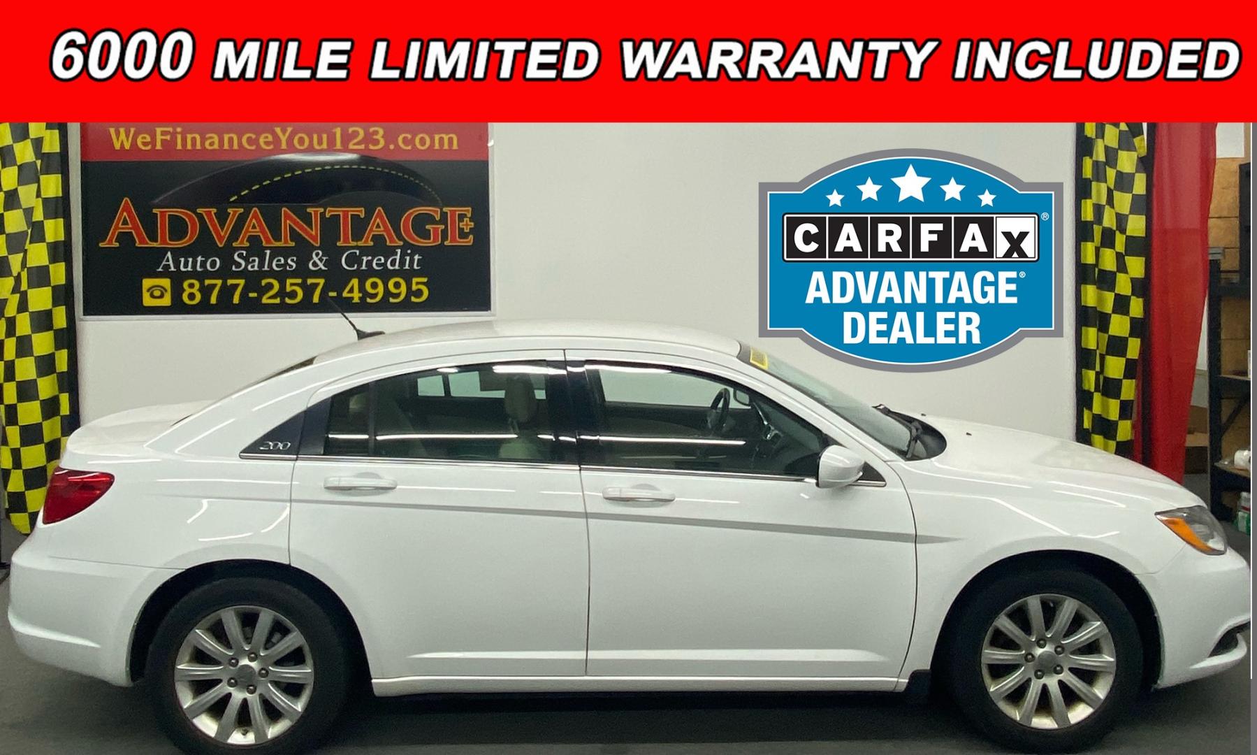 2012 White /Tan Chrysler 200 (1C3CCBBB8CN) , located at 533 S West End Blvd., Quakertown, PA, 18951, (877) 257-4995, 40.343994, -75.303604 - Photo#0