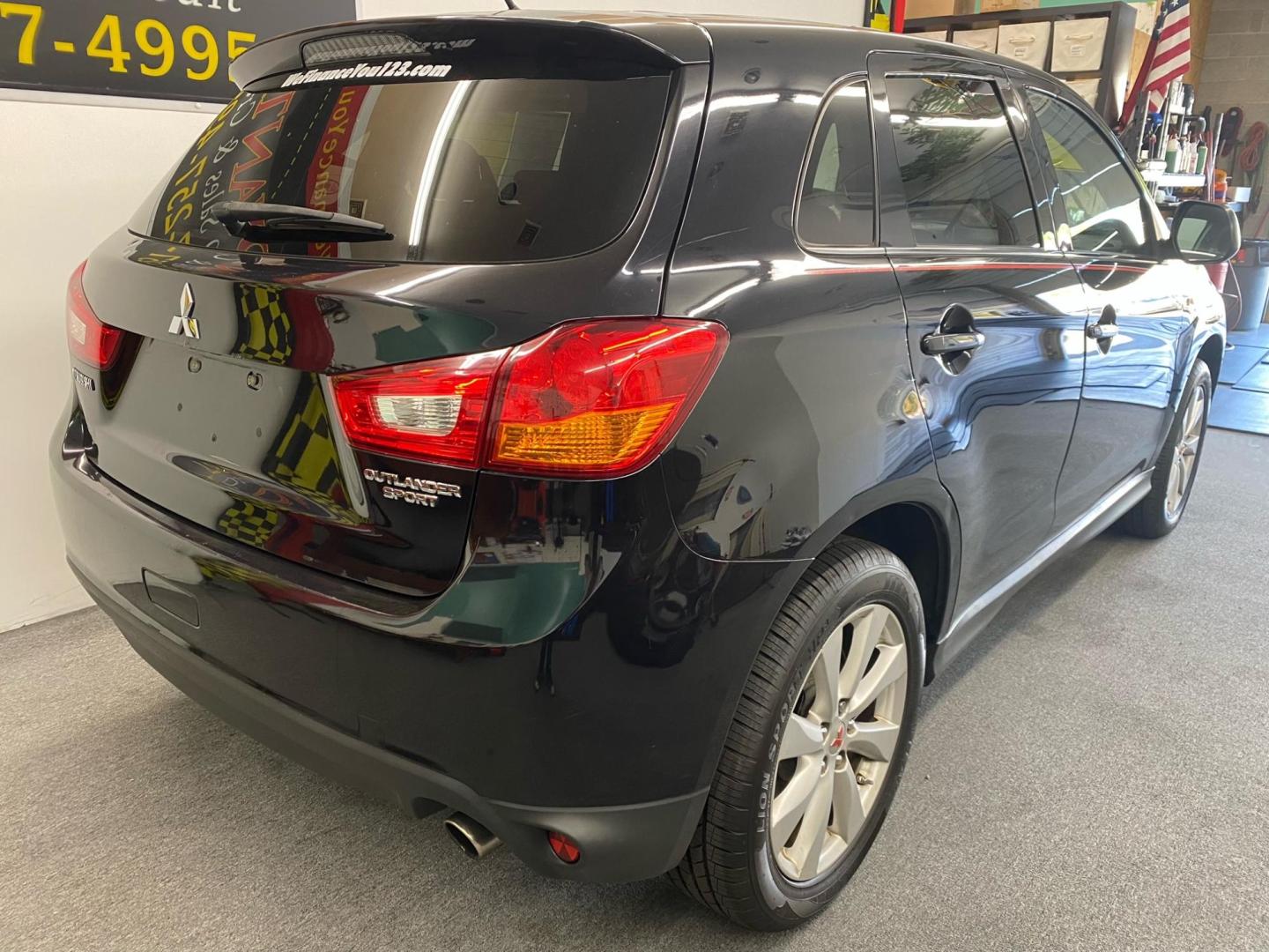 2013 BLACK /GRAY Mitsubishi Outlander Sport SE AWD (4A4AR4AU0DE) with an 2.0L L4 DOHC 16V engine, Continuously Variable Transmission transmission, located at 533 S West End Blvd., Quakertown, PA, 18951, (877) 257-4995, 40.343994, -75.303604 - Photo#3